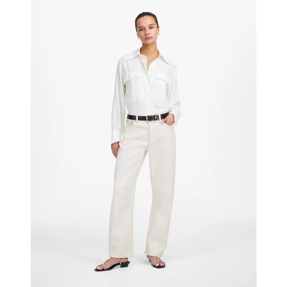 Madewell Darted Barrel-Leg Jeans Blue Sz 32 - Picture 1 of 10